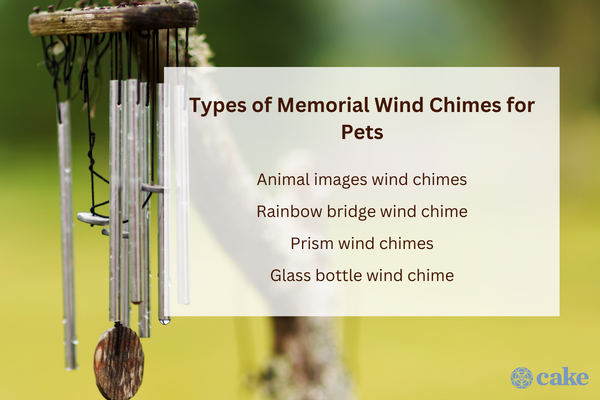 Types of Memorial Wind Chimes for Pets